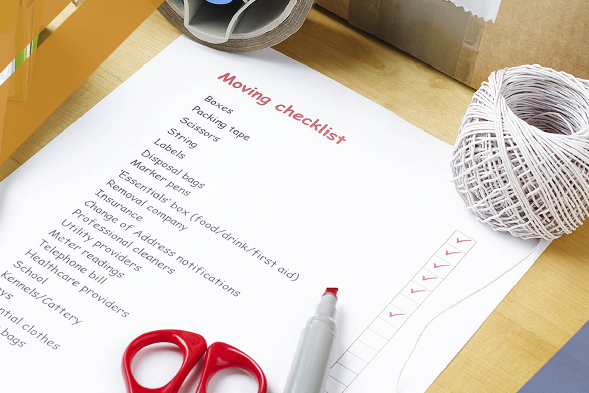 Using a moving checklist to stay organized during your next home move